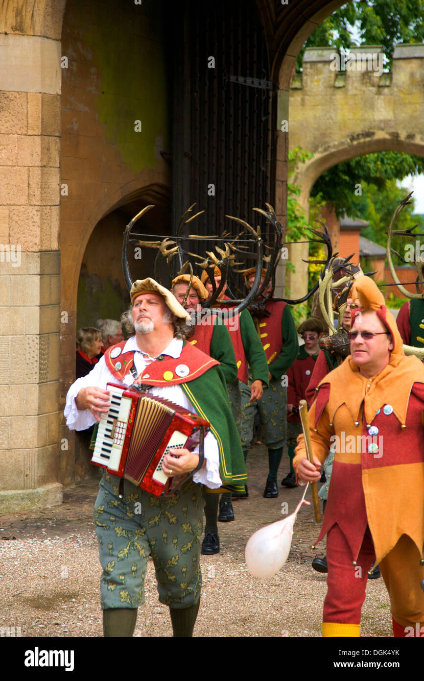 Abbots Bromley Horn Dance, Abbots Bromley, Staffordshire, England Stock Photo