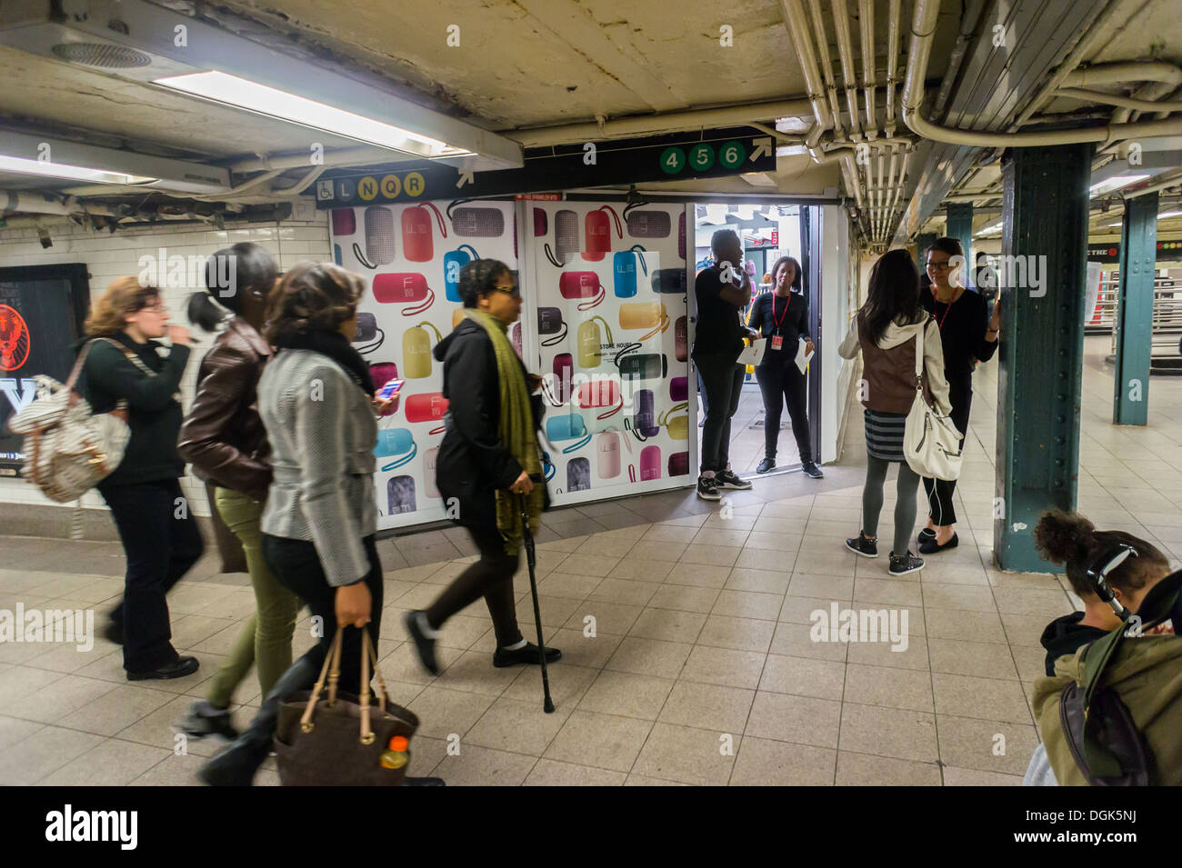 A Uniqlo pop-up store is seen in the Union Square station in the subway in  New York Stock Photo - Alamy