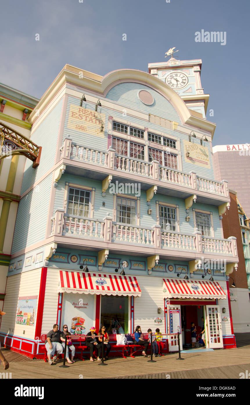 Bally's Wild west Casino at boardwalk at Atlantic CIty, New Jersey, United states Stock Photo