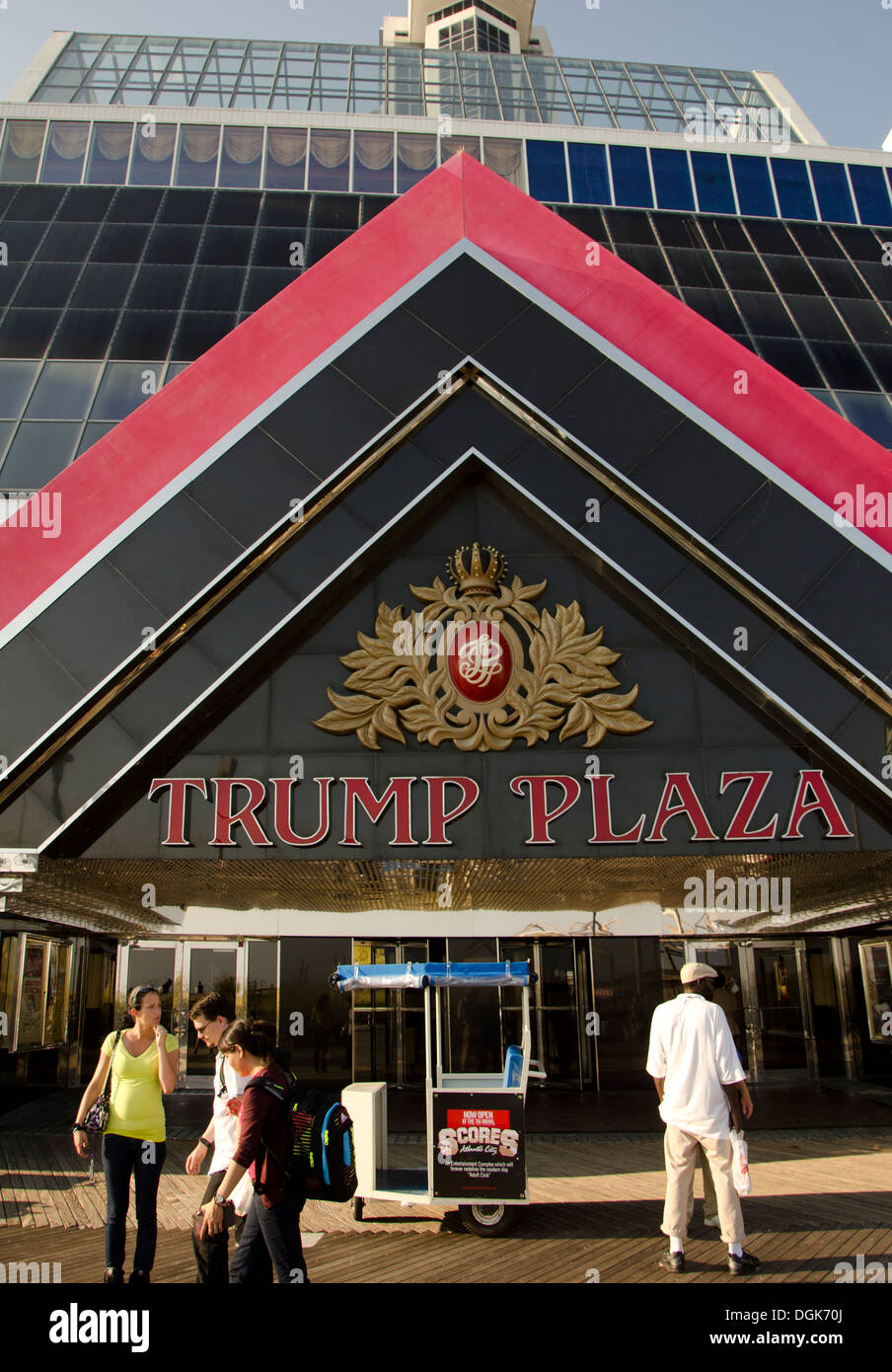 Trump Plaza at boardwalk at Atlantic CIty, New Jersey, United states Stock  Photo - Alamy
