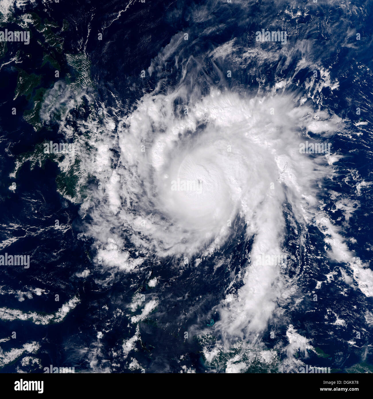 Typhoon Bopha, December 3, 2012 Stock Photo