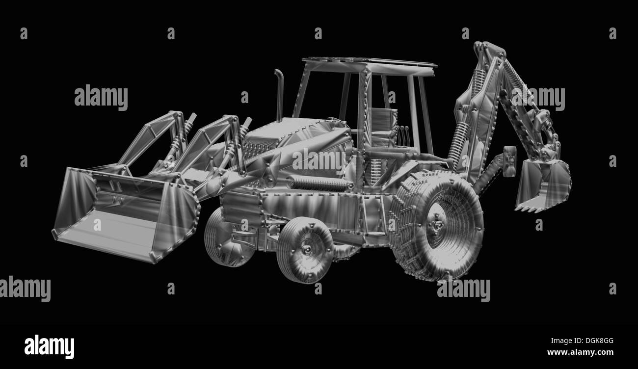 Backhoe Black and White Stock Photos & Images Alamy