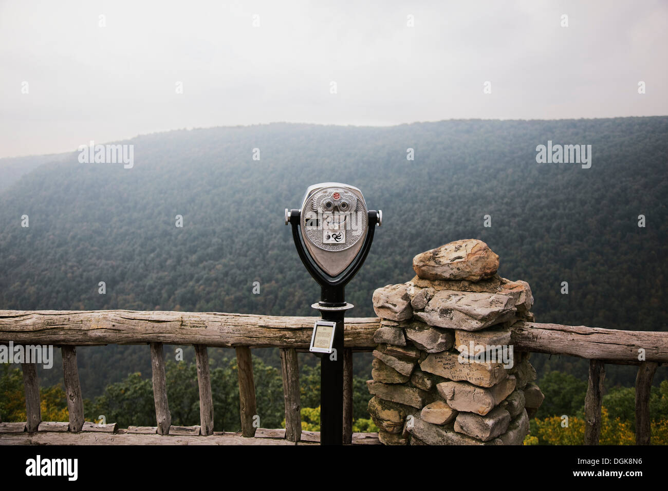 Coopers Rock Lookout, State Forest, Bruceton Mills, West Virginia, USA Stock Photo