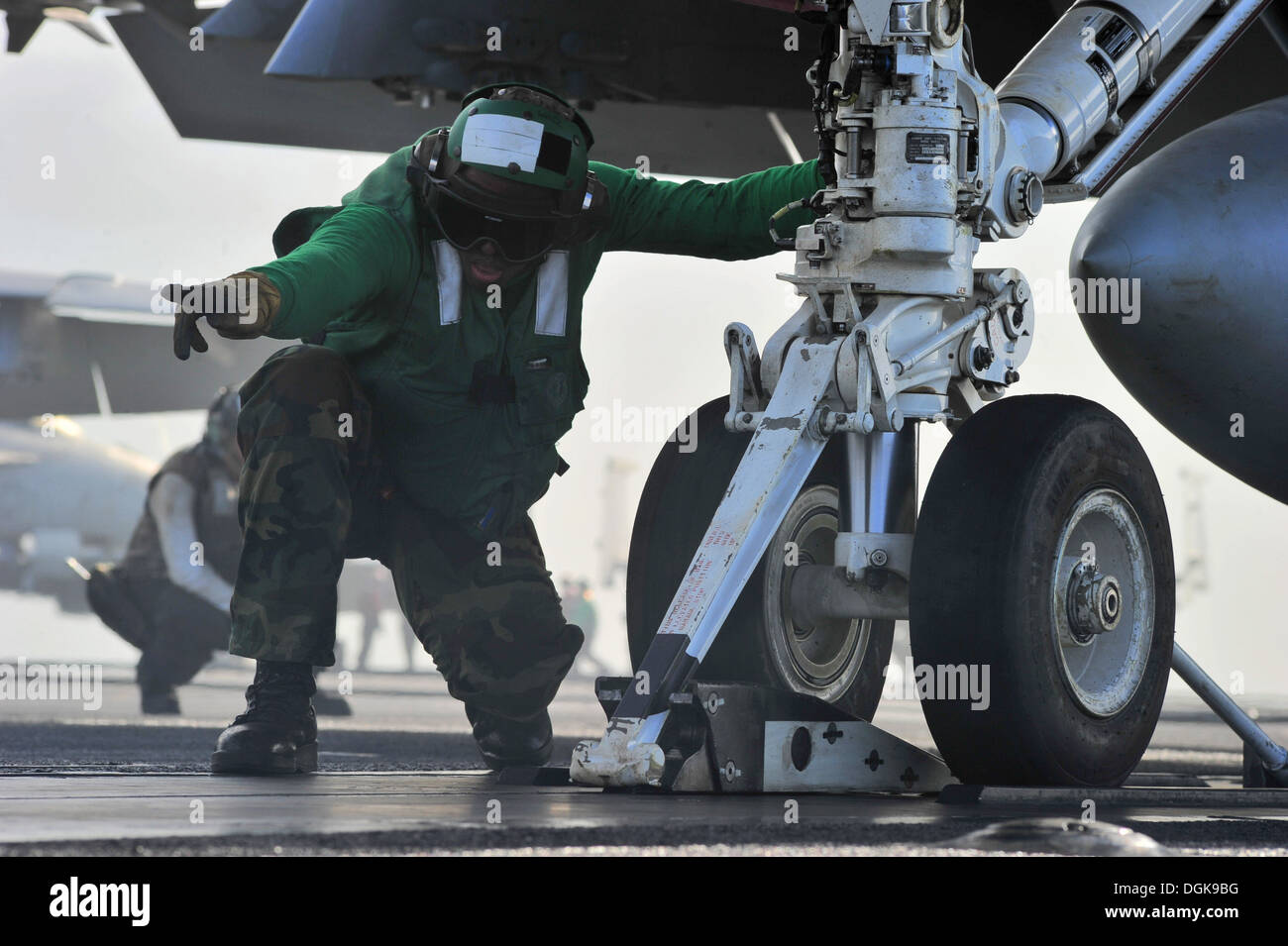 Aviation Boatswain's Mate (Equipment) Airman Rion Louis, from Bronx, N