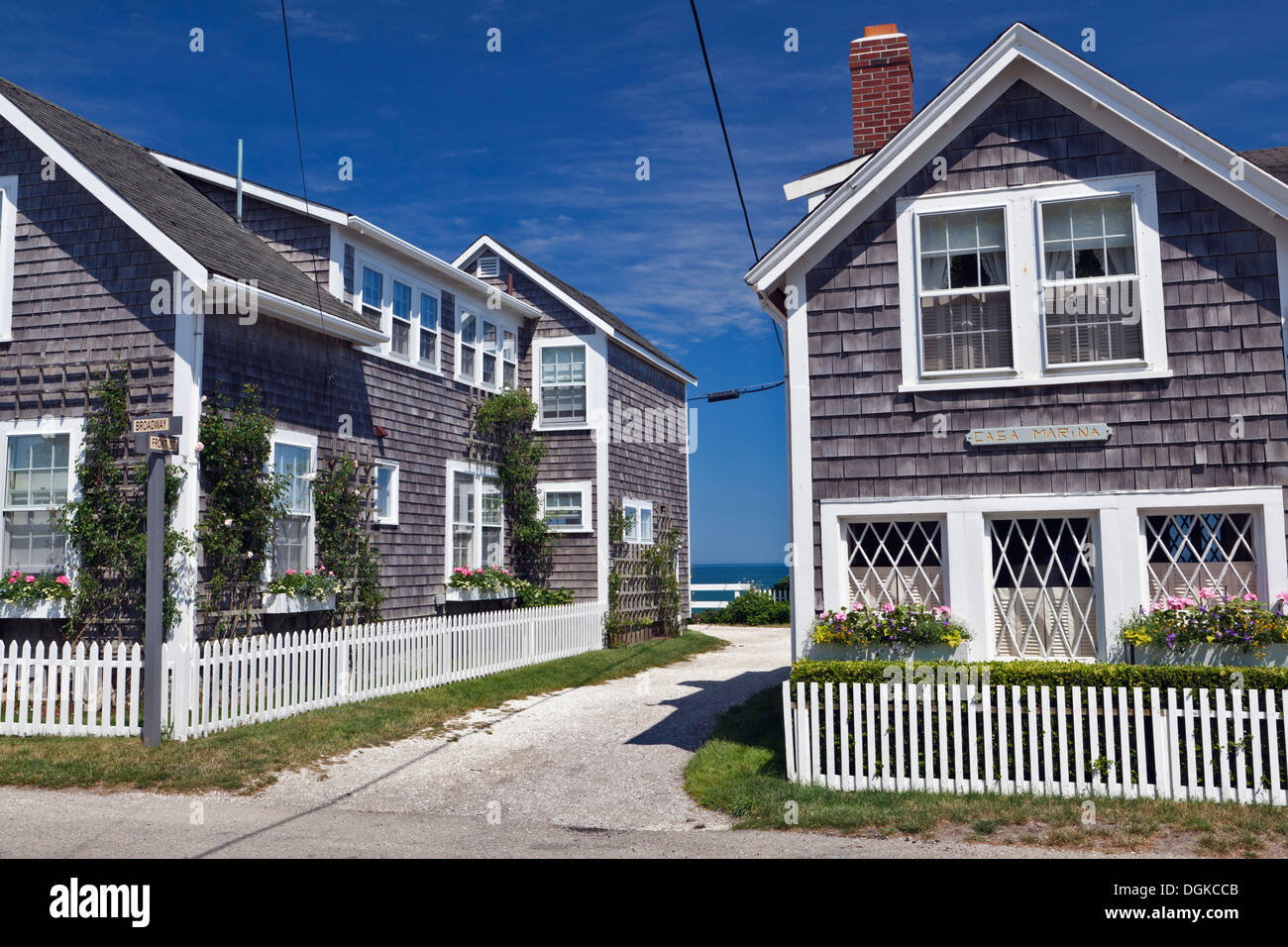 Siasconset village in Cape Cod Stock Photo Alamy