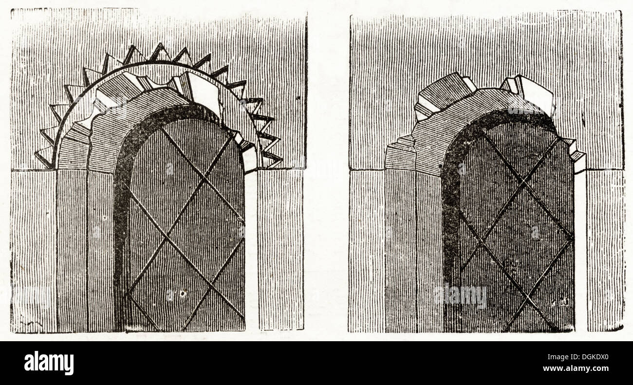 Anglo Saxon Britain. Windows of Darent Church Kent England UK ...