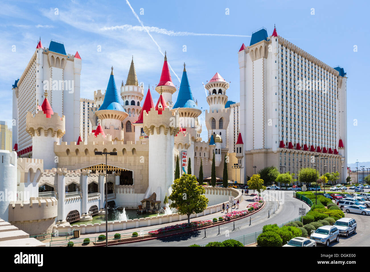 Excalibur hotel and casino, Las Vegas Boulevard South ( The Strip ), Las Vegas, Nevada, USA Stock Photo