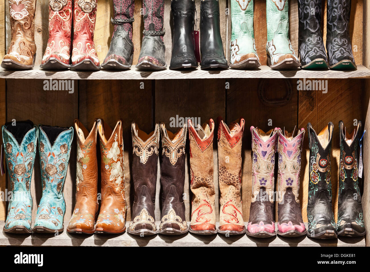 Cowgirl boots hi-res stock photography and images - Alamy