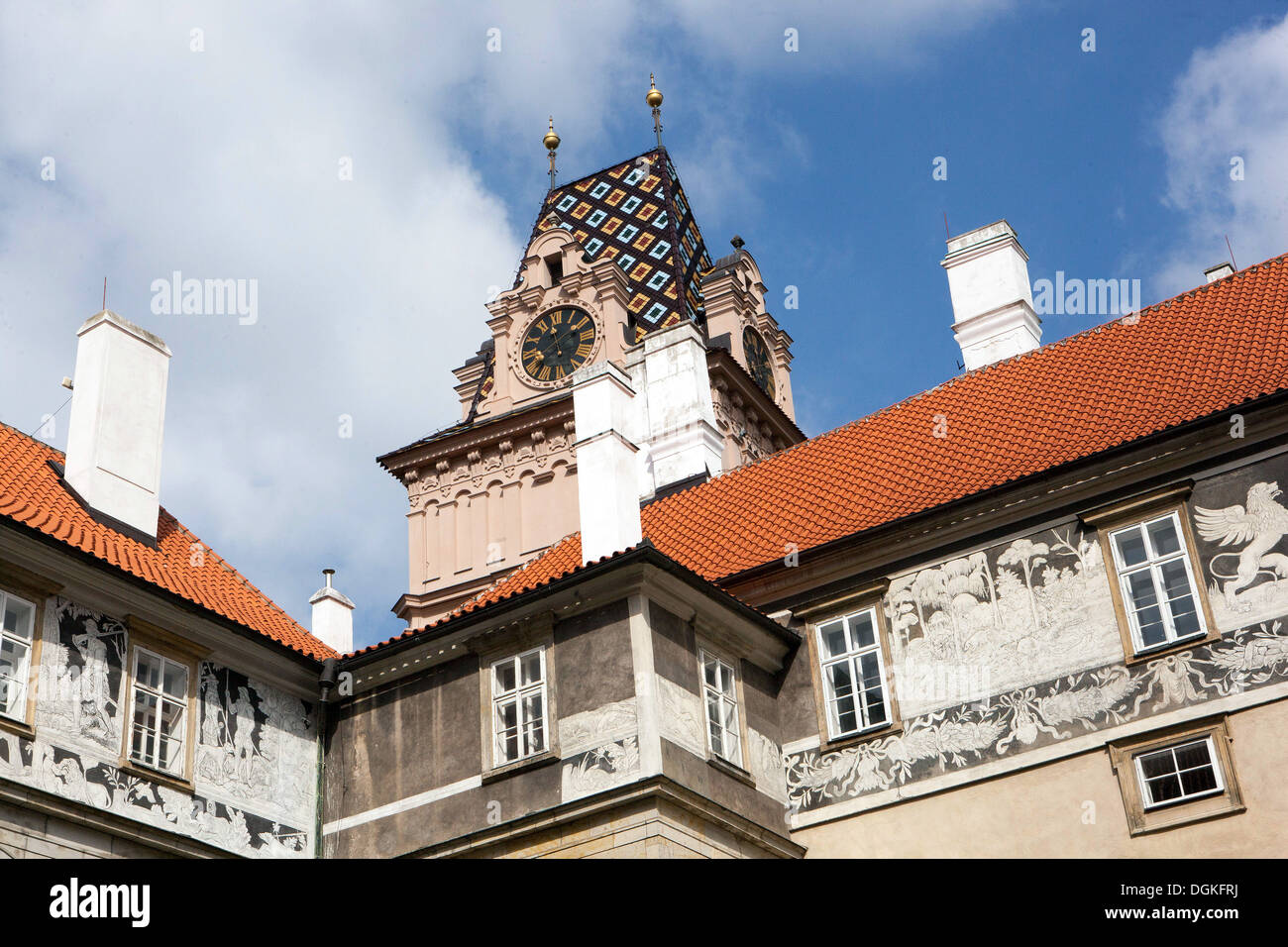 Castle in Brandys nad Labem Czech Republic Stock Photo