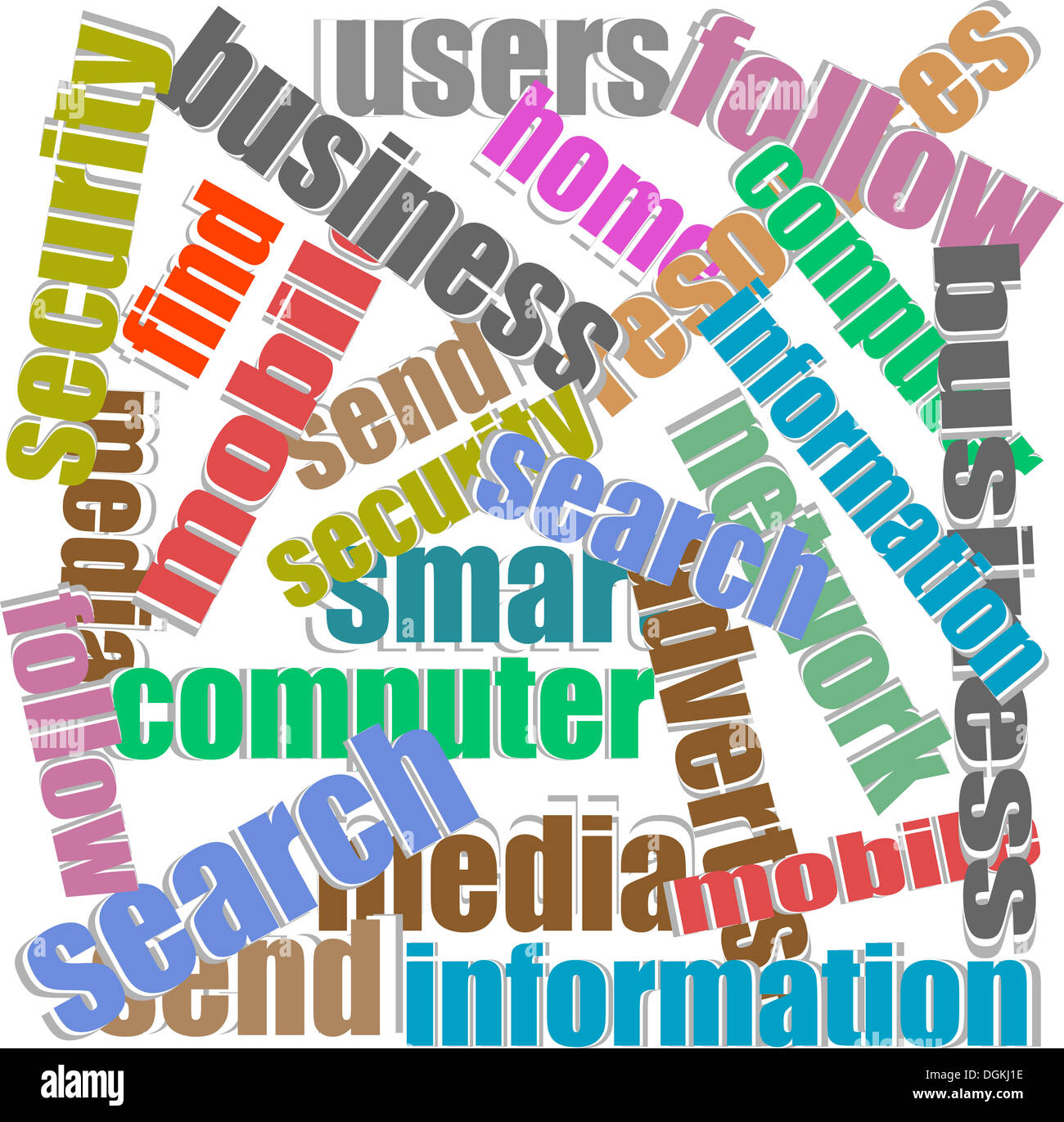 Collection of social media and networking related words Stock Photo Alamy