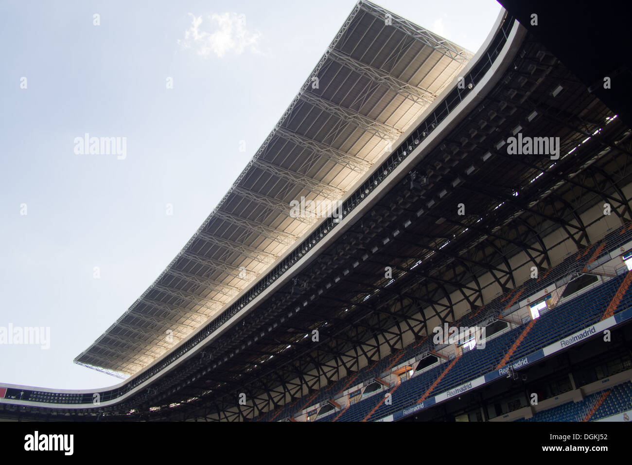 Real Madrid football stadium, Madrid, Capital City of Spain Stock Photo