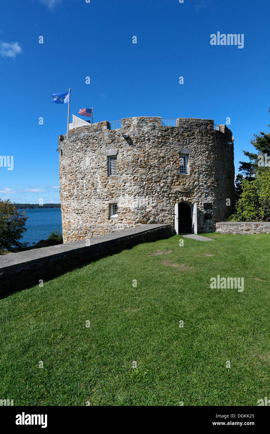 Fort William Henry, the Colonial Pemaquid State Historic Site Pemaquid, Maine Stock Photo