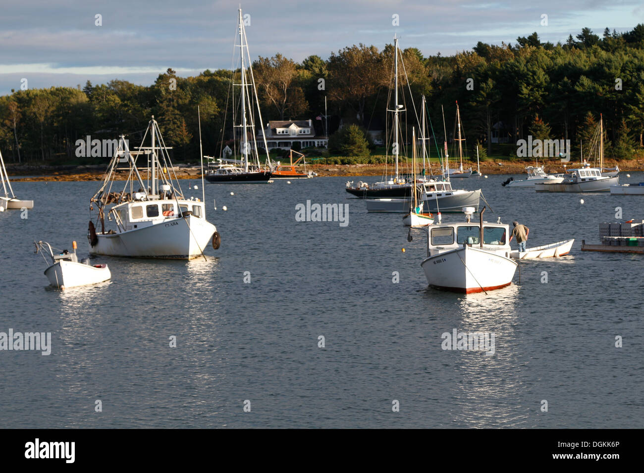 New Harbor, Maine Stock Photo Alamy