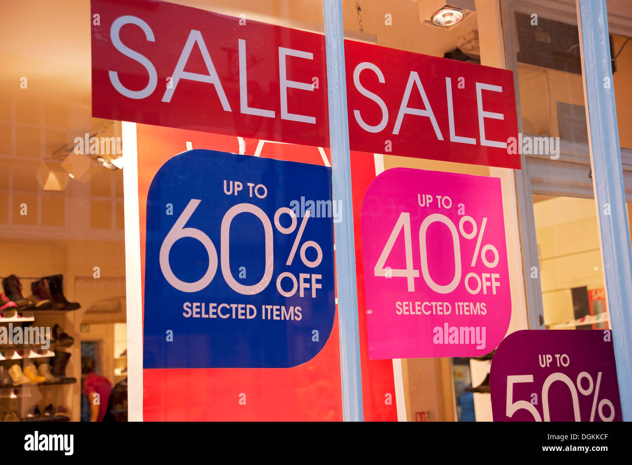 Clearance sale of a shoe store hi-res stock photography and images - Alamy