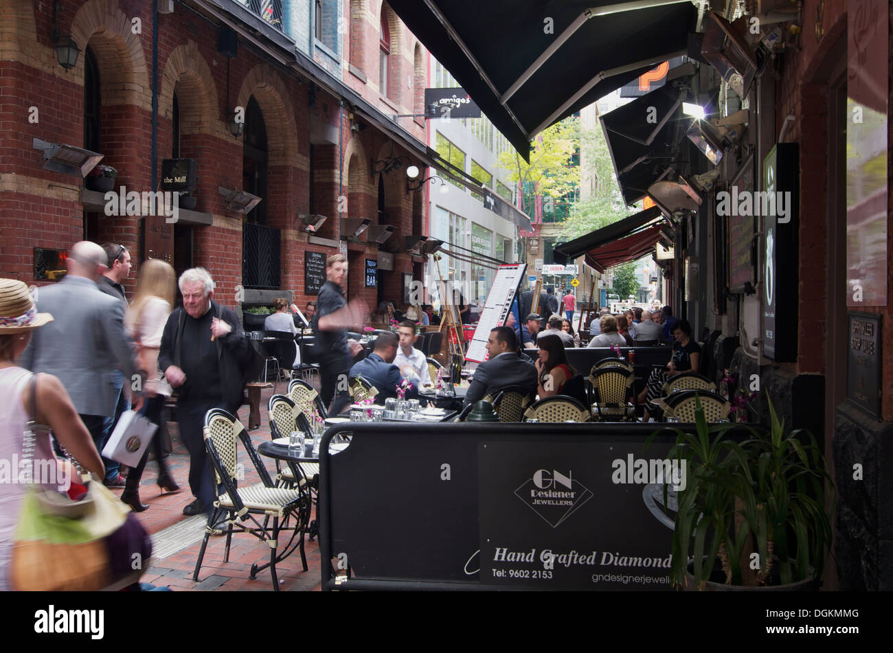 Hardware Lane, Melbourne Australia Stock Photo Alamy