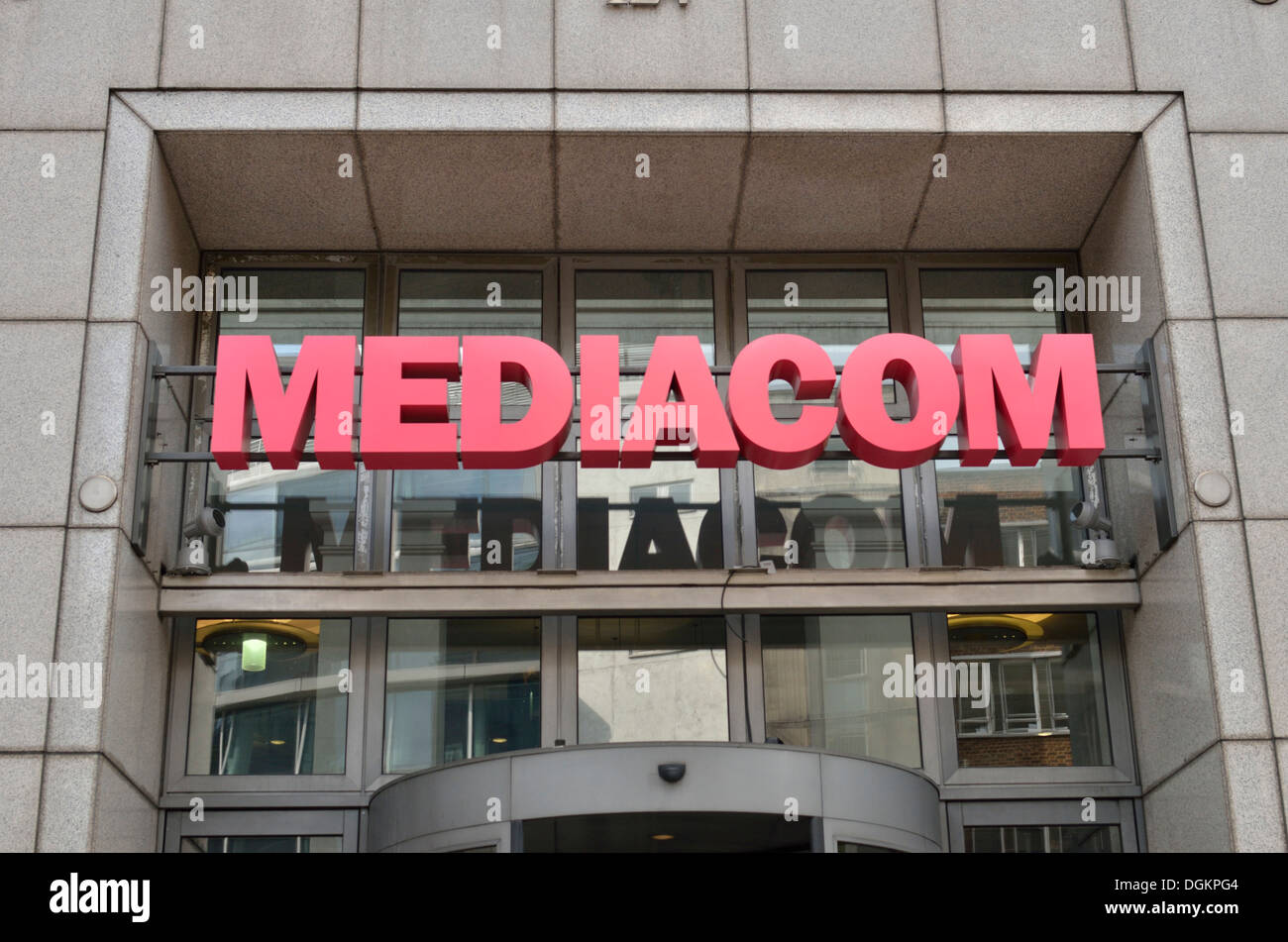 MediaCom media agency on Theobalds Road. Stock Photo