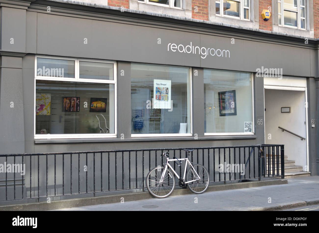 Readingroom Gallery on Frith Street. Stock Photo