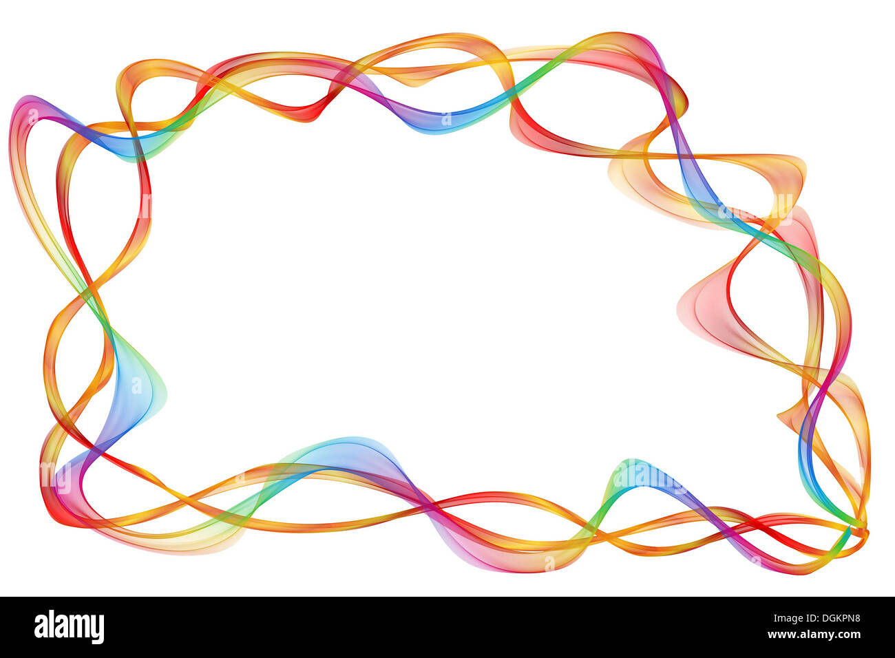 All Color Ribbons Frame abstract colorful ribbon frame Stock Photo - Alamy