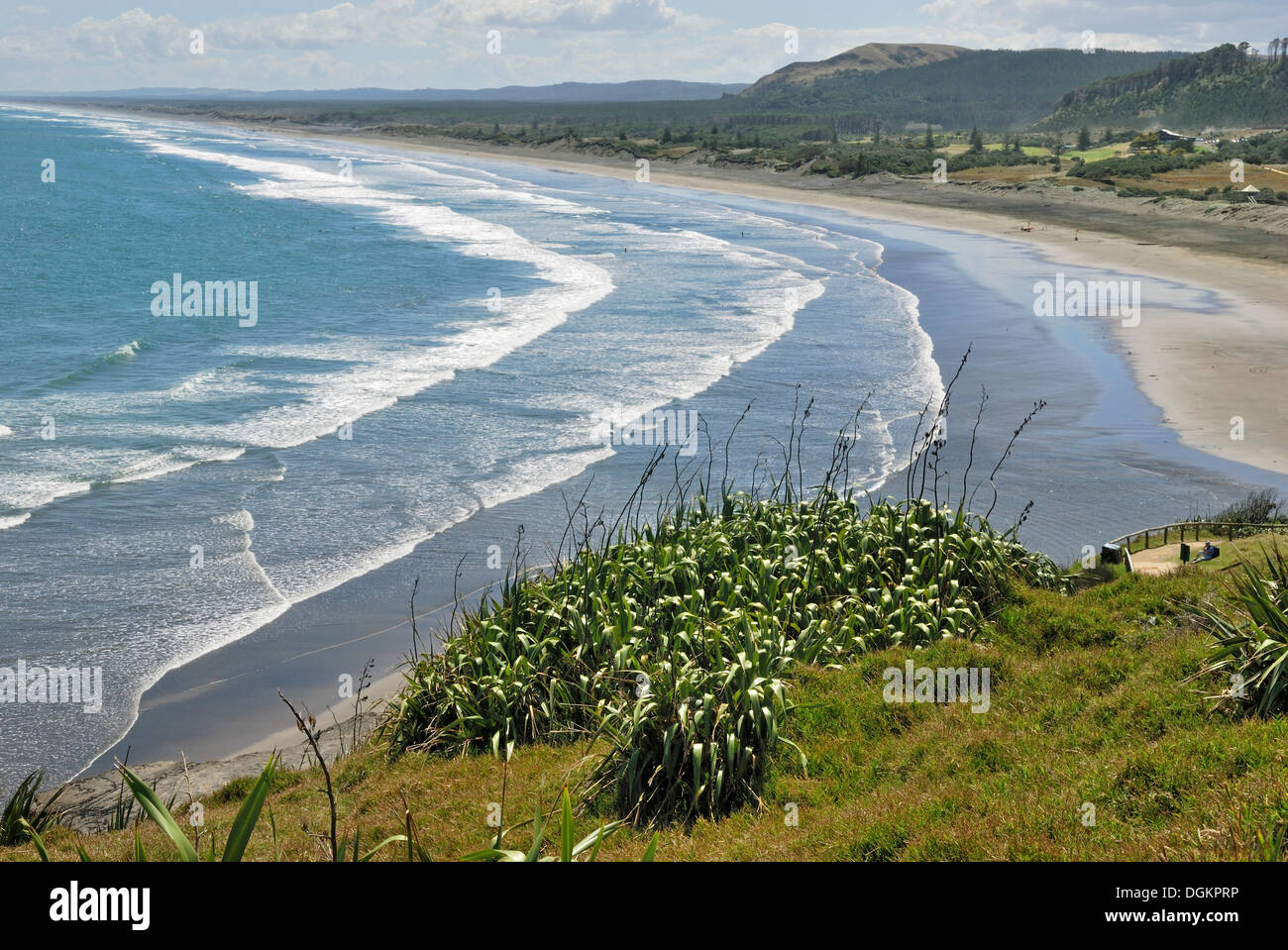 Muriwai Beach, Muriwai Regional Park, west of Auckland, North Island, New Zealand Stock Photo