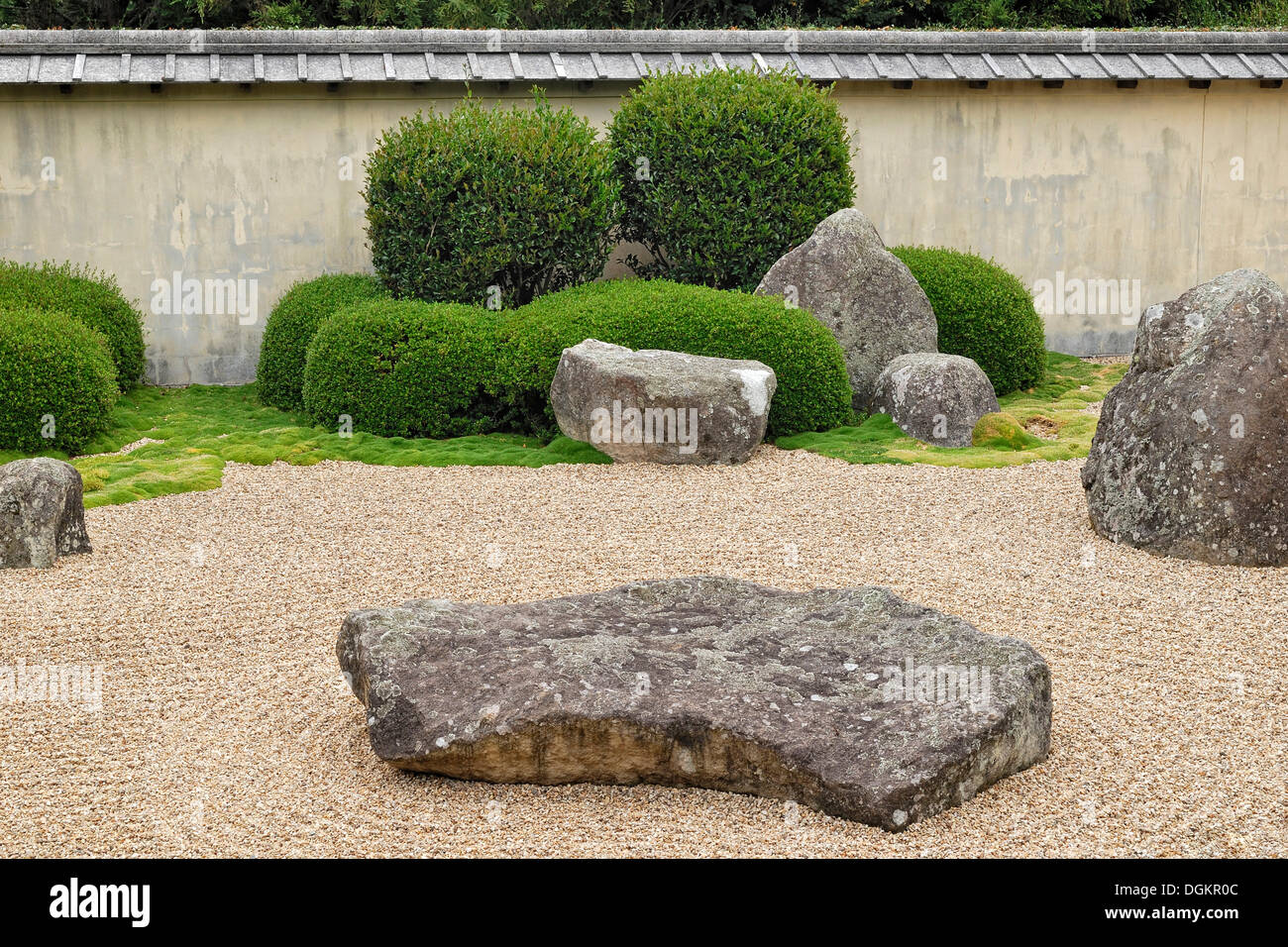 Partial view, Japanese Garden of Contemplation, Hamilton Gardens, Hamilton, North Island, New Zealand Stock Photo
