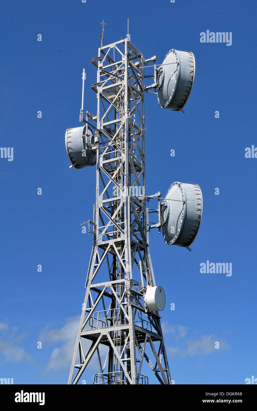 Antenna mast at Inkerman Hill Lookout near Ayr, Bruce Highway, Queensland, Australia Stock Photo