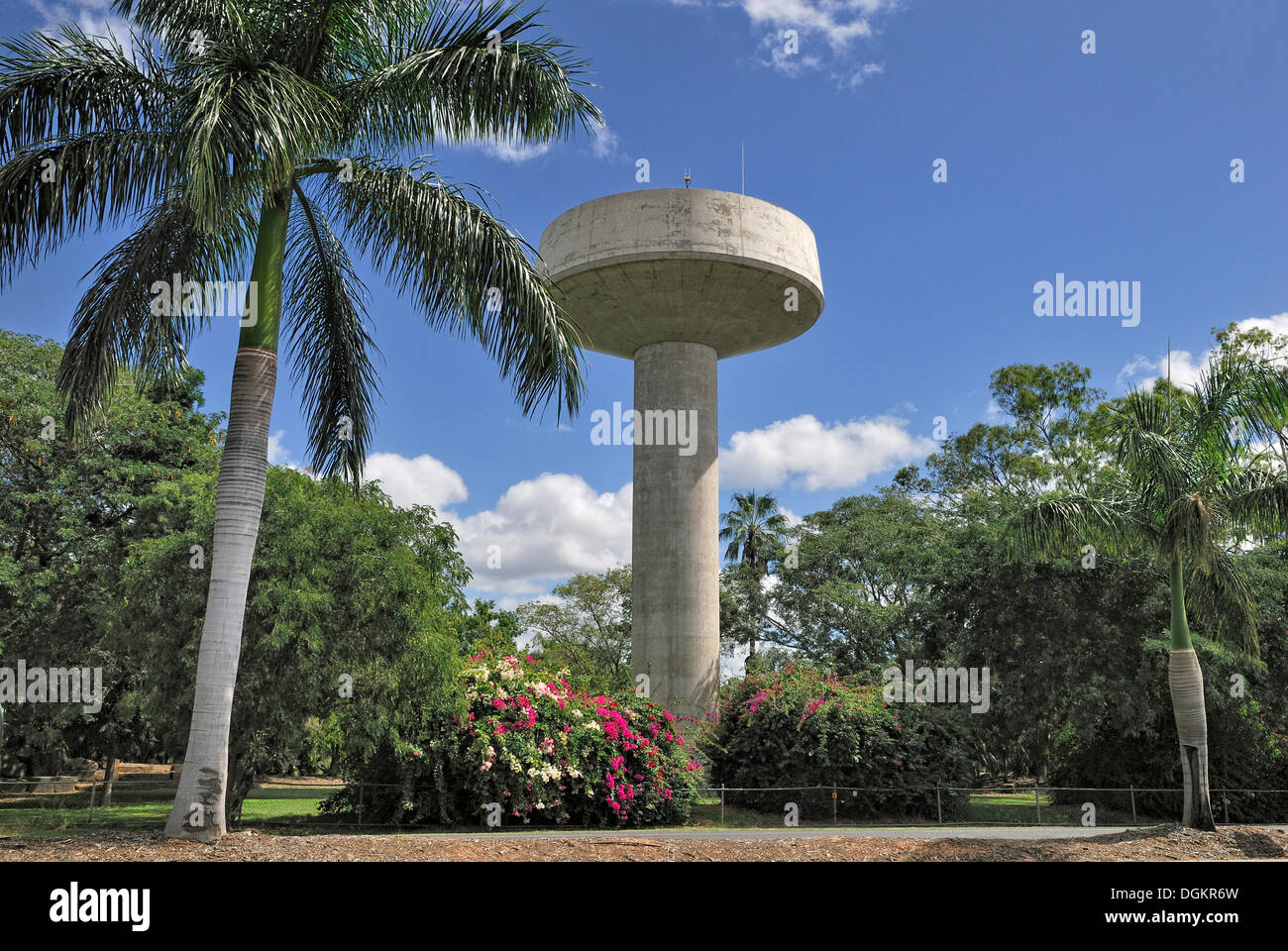 Water tower in Clermont Street, Emerald, Queensland, Australia Stock Photo