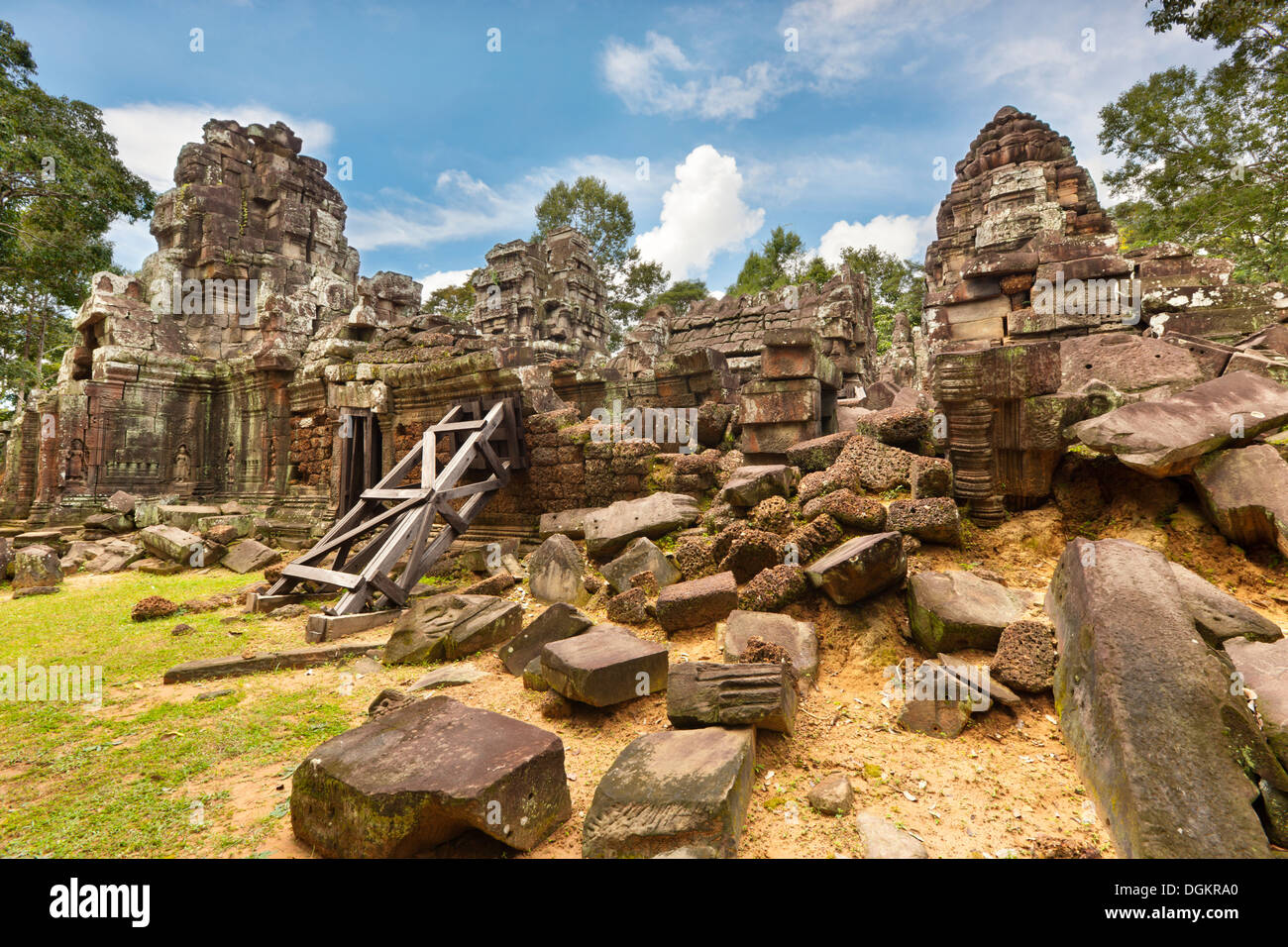 Ruins of Ta Som temple. Stock Photo