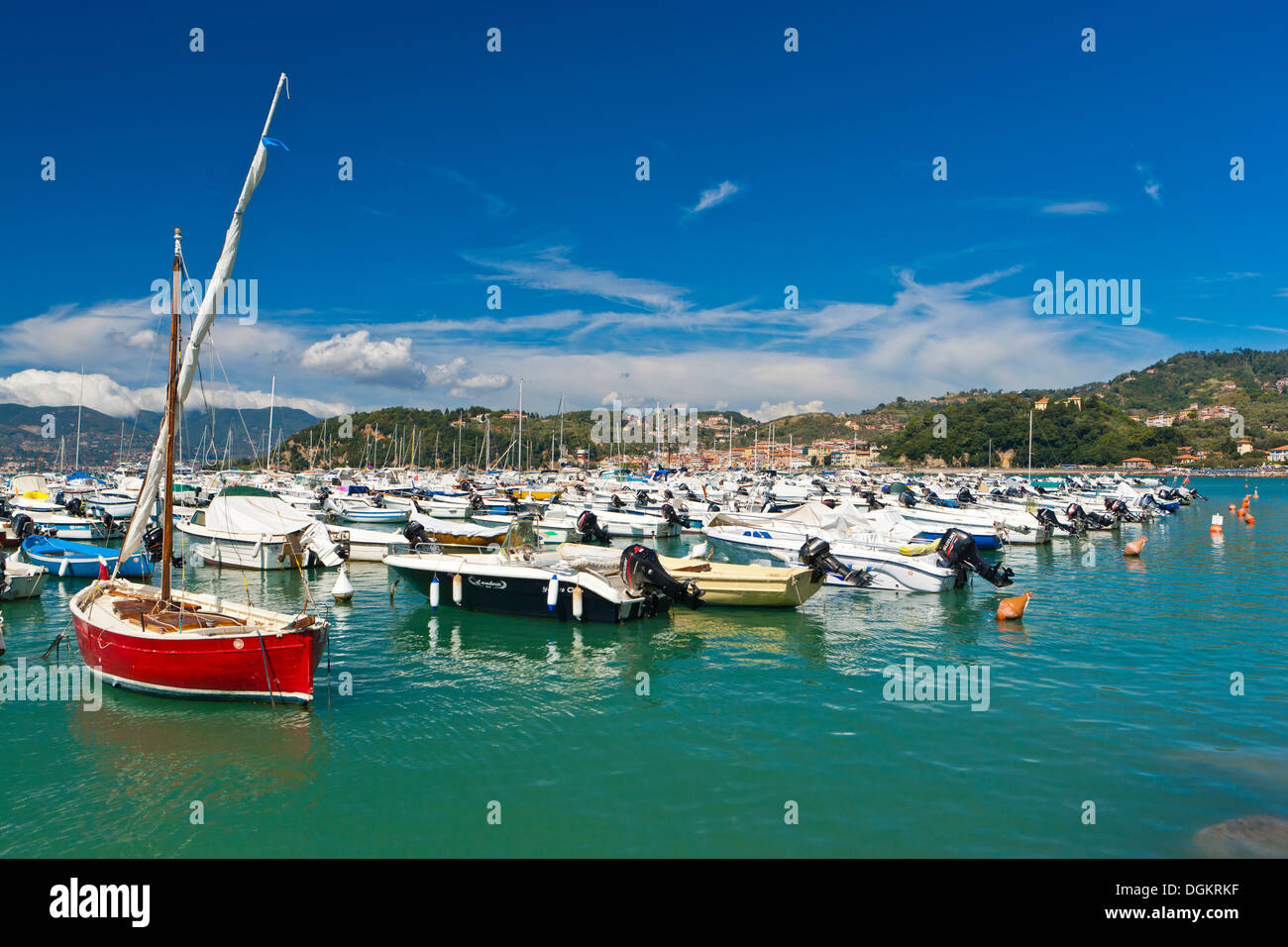 Harbour in Lerici. Stock Photo