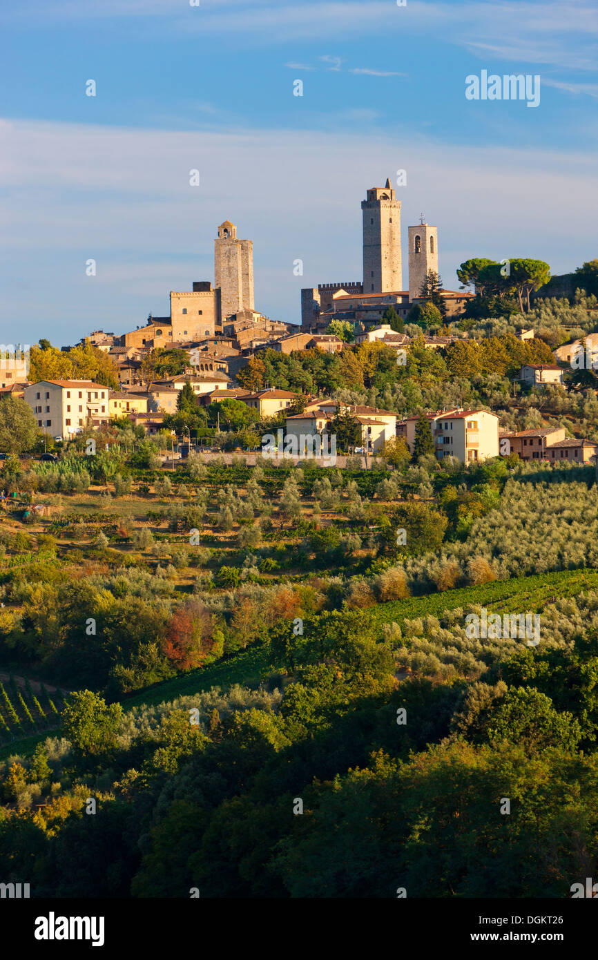 Distant view of San Gimignano. Stock Photo