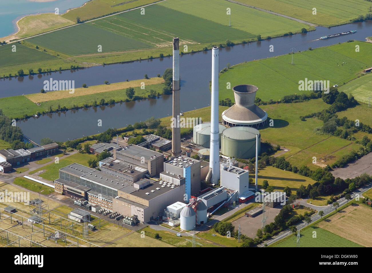 Robert Frank power plant, Landesbergen, Lower Saxony, Germany Stock Photo