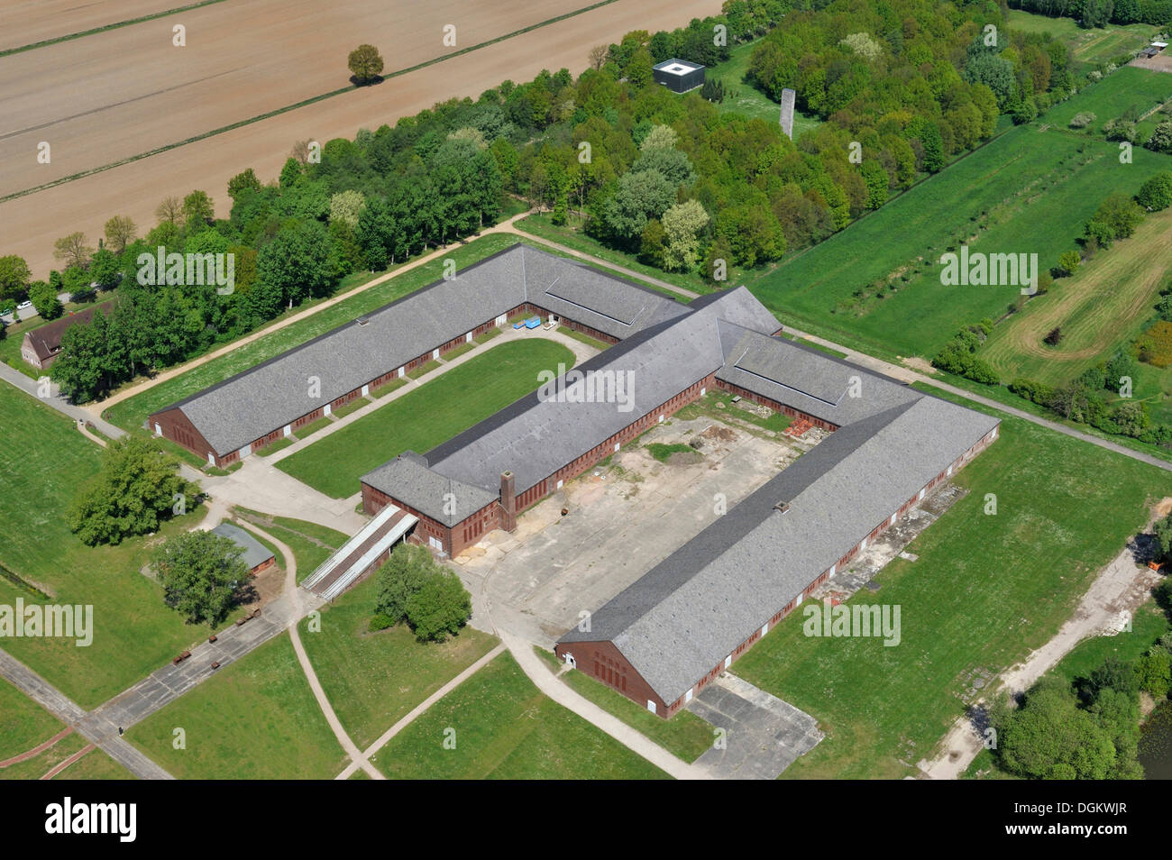 aerial-view-neuengamme-concentration-camp-memorial-neuengamme-stock