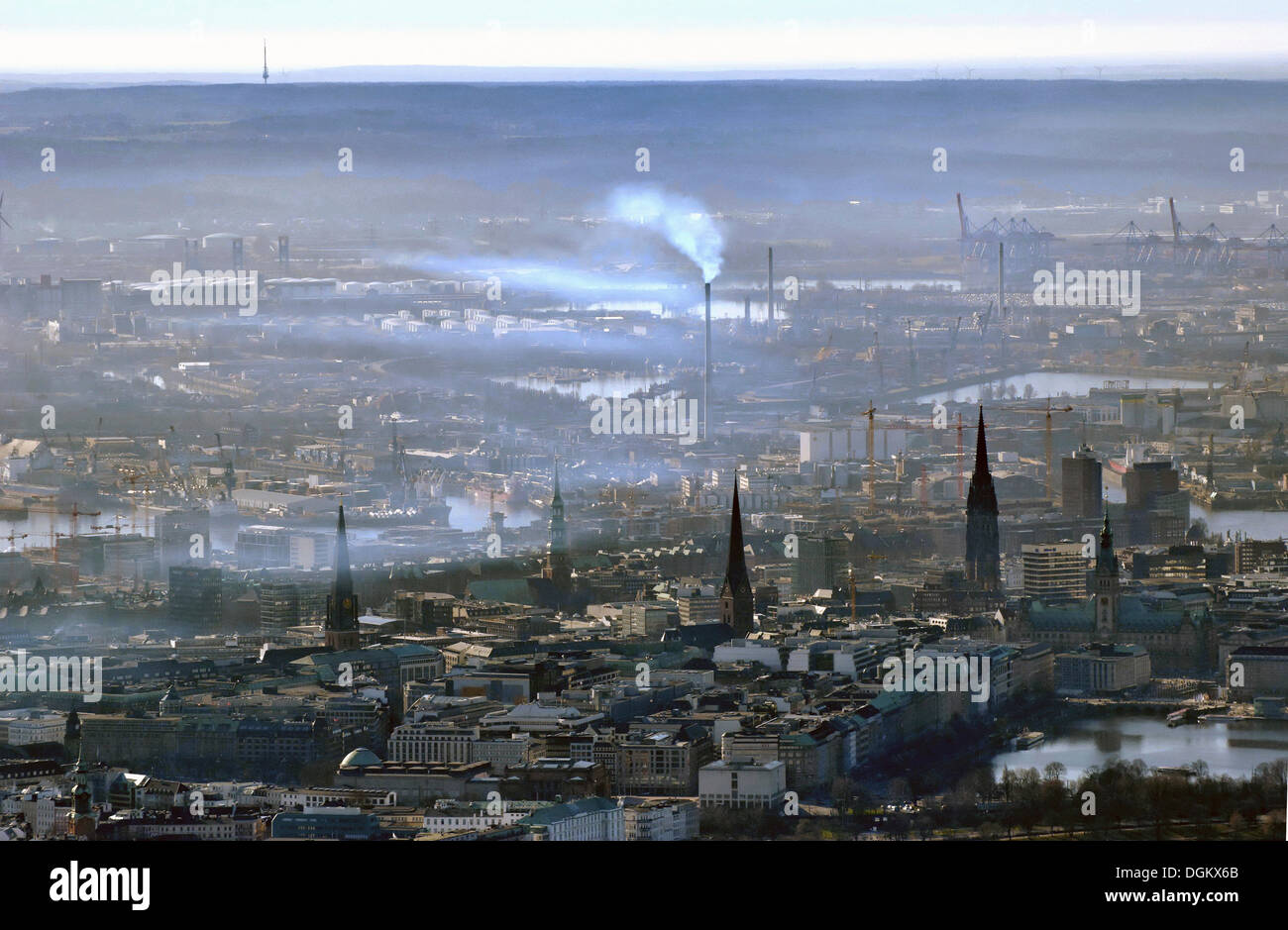 Pollution, Hamburg, Hamburg, Hamburg, Germany Stock Photo