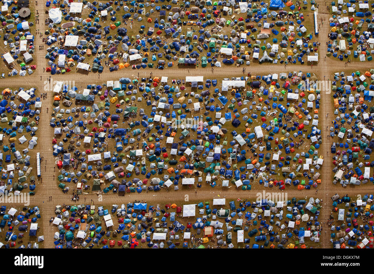 Aerial view, Hurricane Festival, camping site, Scheeel, Lower Saxony,  Germany Stock Photo - Alamy