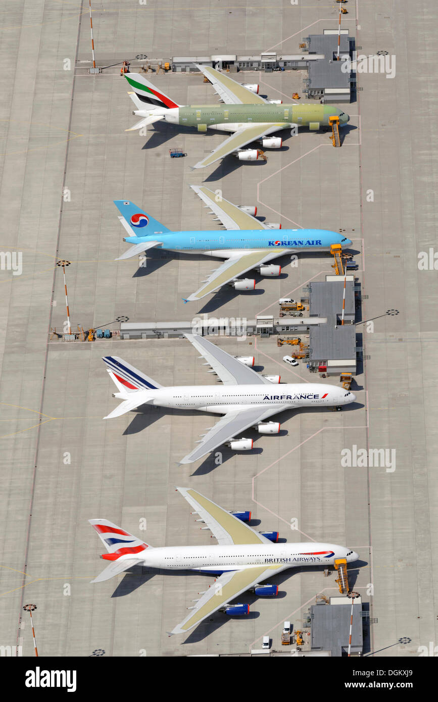 Airbus A380 airplanes for British Airways, Airfrance, Korean Air and