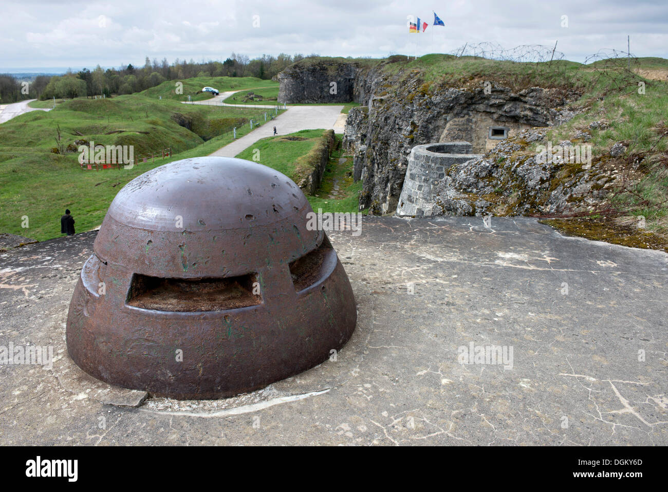 Fortifications With A Machine Gun Pillbox Casemate Battle Of Verdun First World War Verdun Lorraine France Europe Stock Photo Alamy