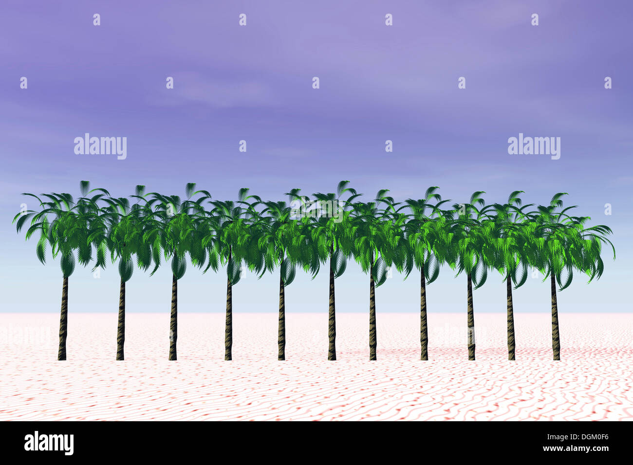 3d landscape palm trees hi-res stock photography and images - Alamy