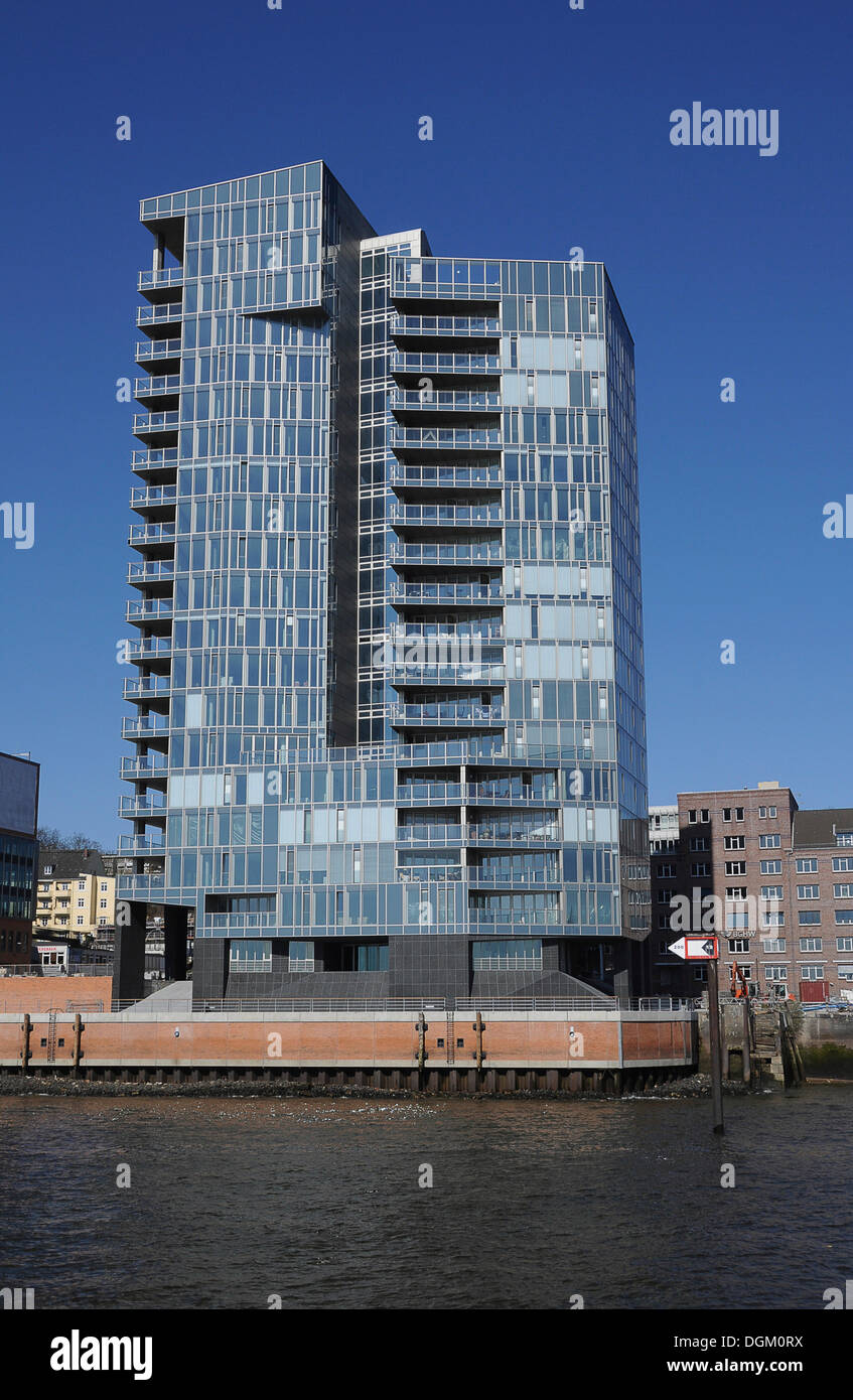 Highrise office building, Port of Hamburg, Altona, Hamburg Stock Photo