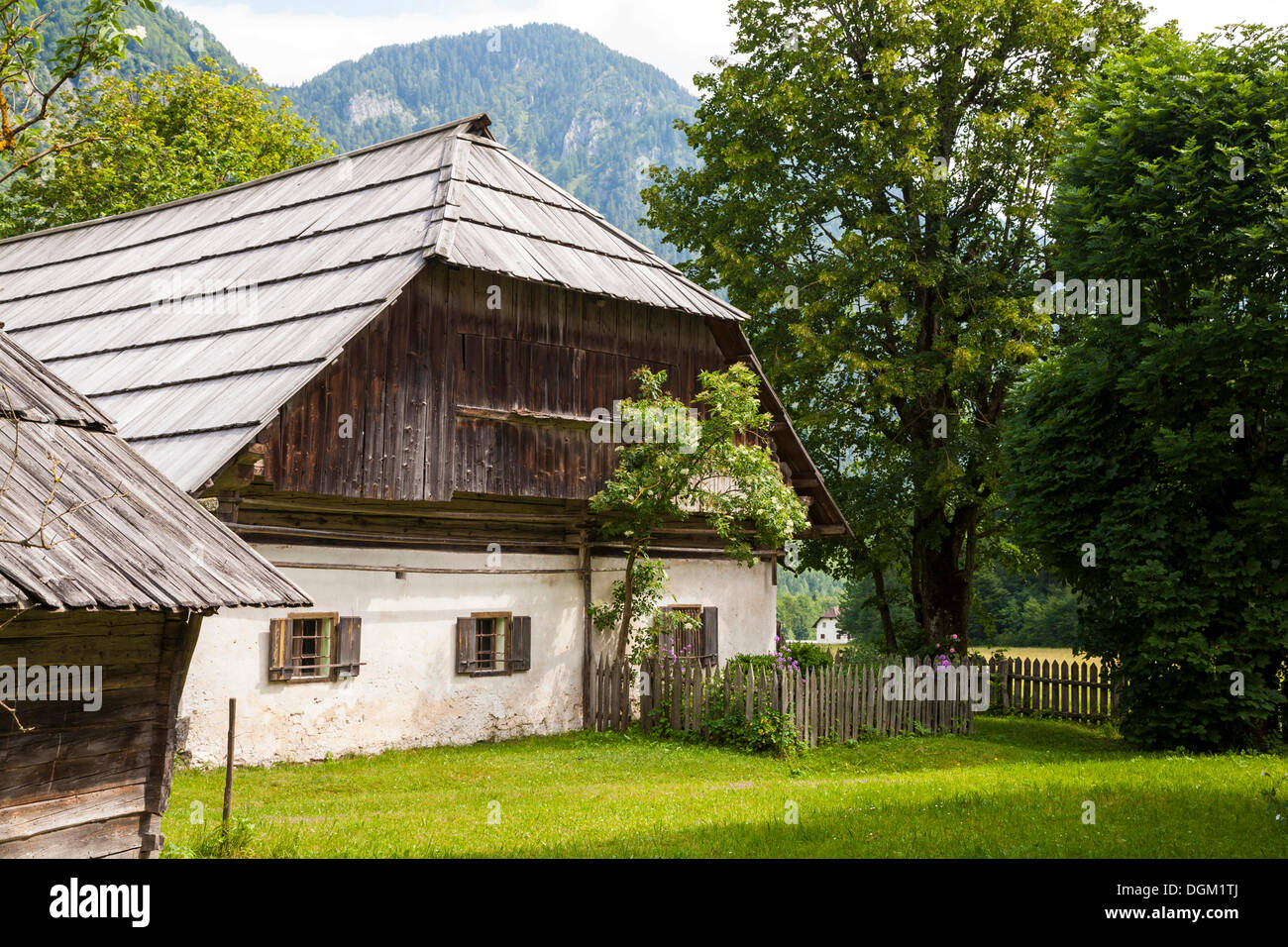 Ecological museum, Pocar Homestead, Radovna Valley, Triglav National Park, Slovenia, Europe Stock Photo