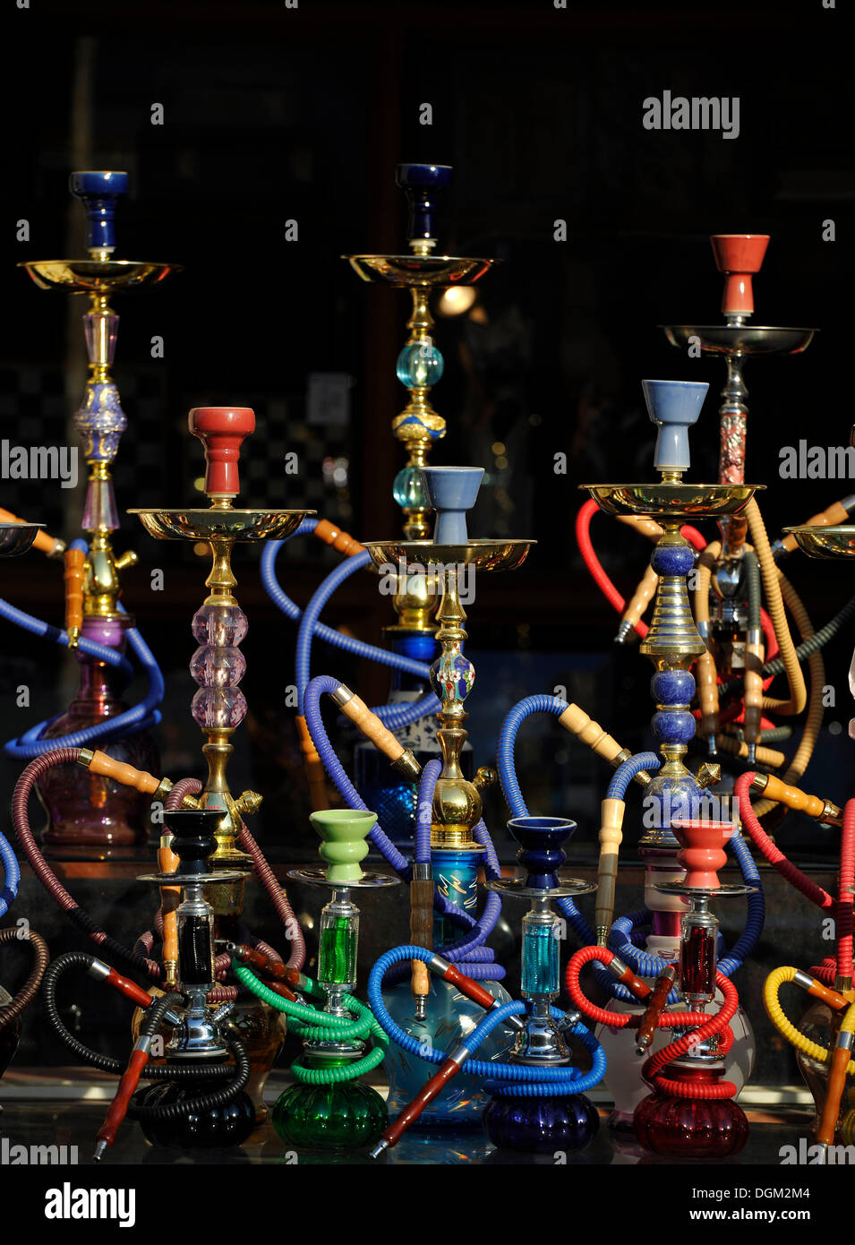 Water pipes, hookahs, for sale, Souq al Waqif, oldest souq or bazaar of