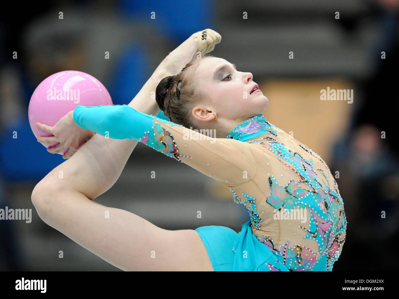 Rhythmic gymnastics, Valeria VINAGRADORA, BLR, Belarus Stock Photo