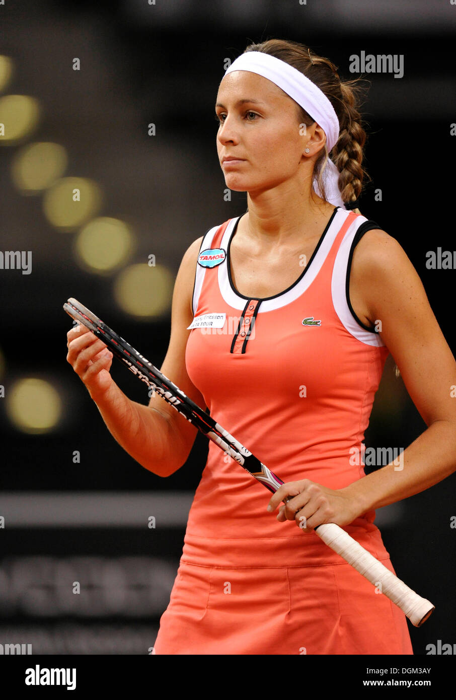 Argentinian tennis player Gisela Dulko, Porsche Tennis Grand Prix 2010, Porsche-Arena, Stuttgart, Baden-Wuerttemberg Stock Photo