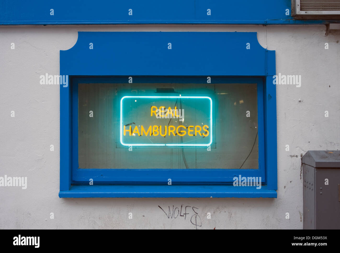 Neon sign in Temple Bar, Dublin Stock Photo Alamy