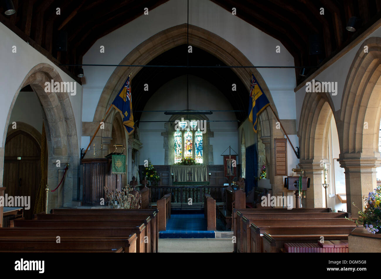 St. James Church, Badsey, Vale of Evesham, Worcestershire, UK Stock