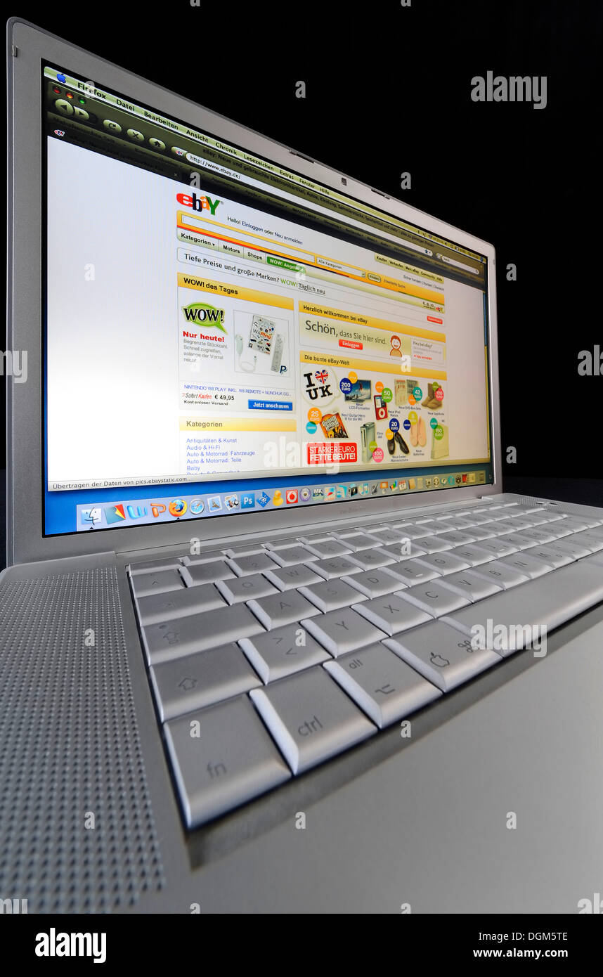 Laptop, PC, ebay Stock Photo