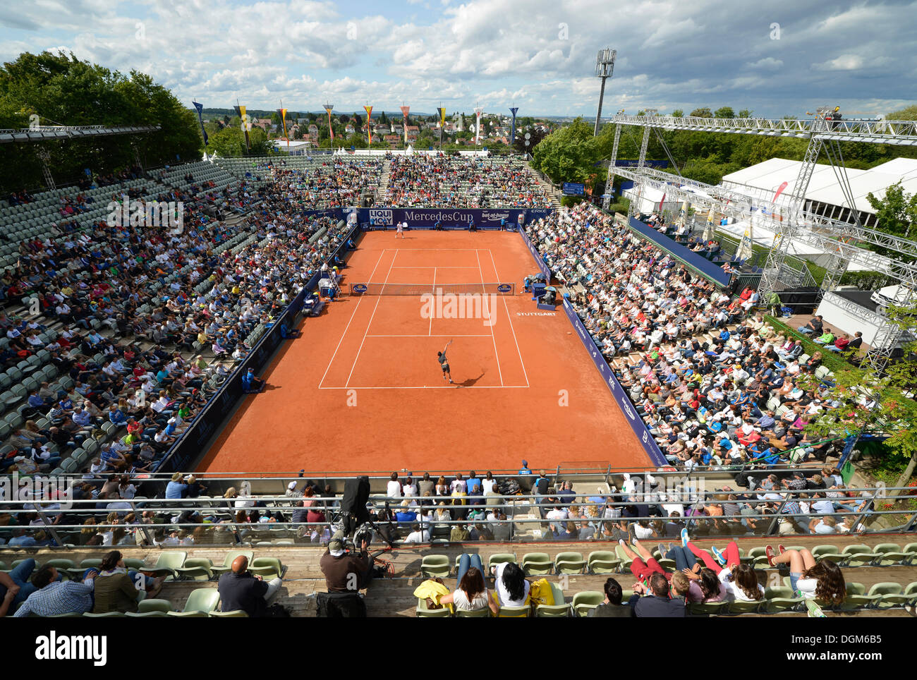 Centre court, tennis, Mercedes Cup 2012 - Weissenhof, Stuttgart, Baden-Wuerttemberg Stock Photo