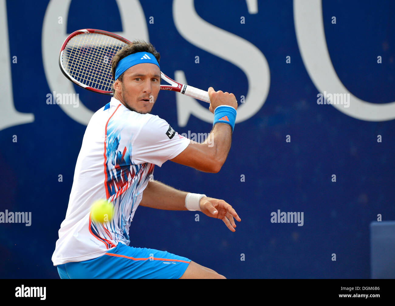 Juan Monaco, ARG, second ATP Stuttgart, tennis, Mercedes Cup 2012 - Weissenhof, Stuttgart, Baden-Wuerttemberg Stock Photo