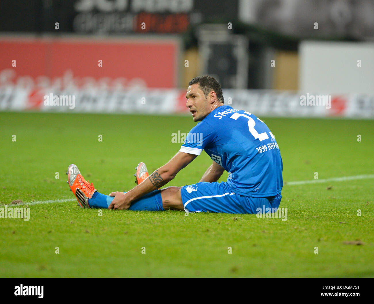Sejad Salihovic of TSG 1899 Hoffenheim, after a missed chance he is sitting on the ground disappointed, Wirsol Stock Photo