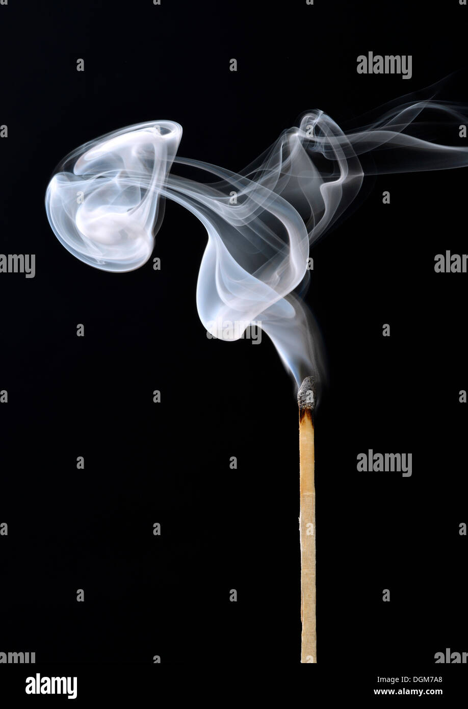 Smoke from a match Stock Photo Alamy