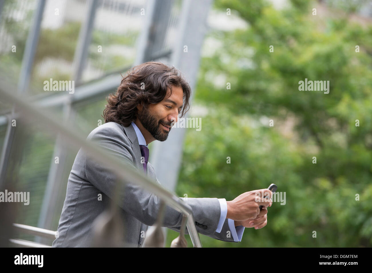 Brown hair man curly hi-res stock photography and images - Alamy