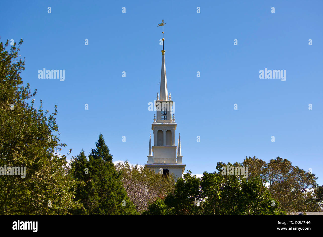 Baroque church in Newport, Rhode Island, New England, USA Stock Photo